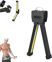 Gym Lamp for Posing, Posing Lamp, 180° Portable Gym Lamps with 7th Gear Dimming and 4 Light Modes, Magnet LED Flashlight with Hanging Hook (1 pcs)