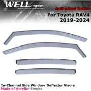 WELLvisors For Toyota RAV4 2019-2024 20 21 Window Visors In-Channel Deflectors