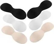 [Generic] 6 Pairs Polyester Shaped Massage Inserts Removable Seamless Pads for Summer Sports and Work Breathable Comfortable Replacement Cushions
