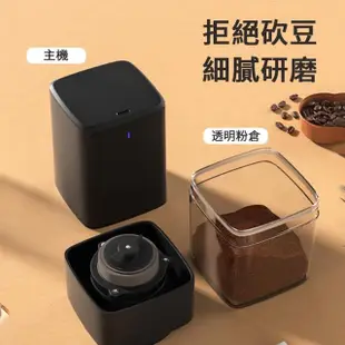 【ANTIAN】便攜式咖啡磨豆機 電動咖啡研磨器 小型豆漿機 磨粉機 方形咖啡機 家用咖啡機