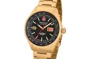 Swiss Military Hanowa SMWGH2101010 Black Dial Gold Stainless Steel Unisex Watch