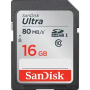 SanDisk Ultra 16GB SD Card SDHC UHS-I 80MB/s Camera DSLR Memory Card SDSDUNC-016G