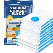 [Uandhome] Space saver vacuum storage bags,10 pack space saver bags(3 Small,3 Medium,3 Large,1Jumbo),space saver bags for travel with Hand-Pump, suit for storage Blankets, Bedding and Clothes