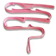 Yoga Strap Stretching Strap with Loops, Stretch Straps for Physical 1"W Pink