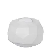 [James Lane] Rufus Vase Frosted Glass White - 15cm