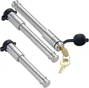 InfiniteRule Security 3 Pack Mix | (2) Hitch Locks (1) Receiver Lock for Curt Mfg. Adj. Channel Mount - (2.5 in Shank, 20K LB) & 2.5 in Receiver