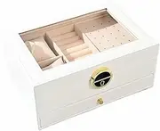 [KJBYFCDIO] Jewelry Box Jewelry Storage Box Ring Earring Earrings Bracelet Necklace Jewelry Storage Jewelry Box Gift Box Display Box Jewellery Box~/