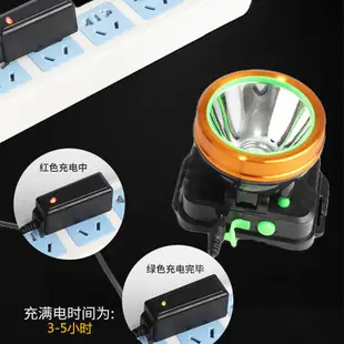 55W/100W頭燈強光遠射頭戴式礦燈LED手電筒大功率探照燈釣魚燈