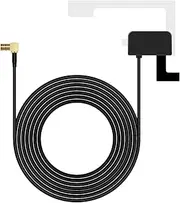 DAB Antenna SMB, DAB+ Radio Aerial Antenna with 3meter Cable and Glass Mount for Pioneer Clarion JVC Kenwood Alpine