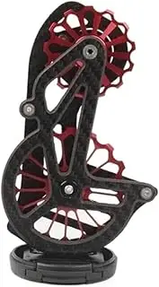 YEJIANGHUA 17T Road Bike Carbon Fiber Ceramics Rear Gear Shift Fit for Shimano 6800 R7000 / R8000 / R9100 / R9000 Bicycle Accessories (Color : Light Green)