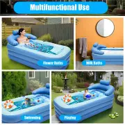 Foldable Bathtub Adult Inflatable Bath Tub/Tub Home Spa Warm Water Tub Portable