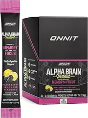 ONNIT Alpha Brain® Instant - BlackBerry Lemonade (30ct Box)