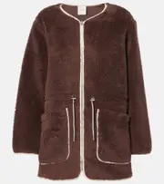[Varley] Varley Angelina faux shearling jacket AU 12 brown