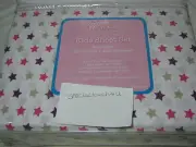 New Venus Home Collection Kids Full Sheet Set - Purple Pink Taupe Star Girls NIP