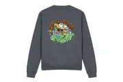 SpongeBob SquarePants Unisex Adult Drop And Flop Sweatshirt (Charcoal) - UTTV12783
