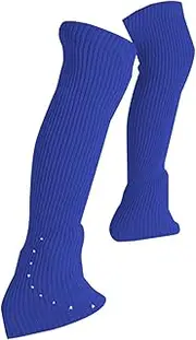 [yuksok] Ice Skating Leg Warmers, Skating Socks Accessories, Lightweight Rhinestone Knit Long Leg Warmers for Cold Weather Winter