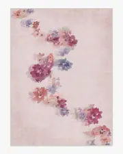 275' x 365' | Machine Washable Runner Rug | Kid & Pet Friendly | Indoor Rug | Clara Soft Rose Rug | Ruggable