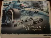 Michael Schumacher SIGNED Goodyear/Benetton Factory Poster