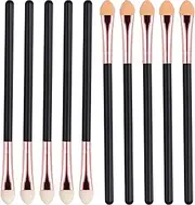 10 PCS Double Sided Sponge Makeup Brushes Reusable Eyeshadow Applicators Portable Makeup Brushes for Women Washable Foam Eye Shadow Applicator Sticks Professional Makeup Applicator Tool for Women