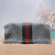 [二手] GUCCI NEW GG LOGO SCARF 35 X X180CM WOOL X SILK古馳絲緞羊毛圍巾