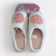 Fuzzy Cozy Smiley Face Slippers- two tone