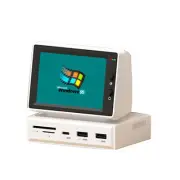 2024 3.5" IPS Mini Computer Secondary Screen Desktop Expansion Dock Case AIDA64