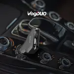 【VOGDUO】CHARGER GO 超實用TYPE-C & TYPE-A快速車用充電器-典雅白(車充快速充電 USB-C TYPEC TYPEA 27W)