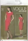Vogue Sewing Pattern V1631 Miss Close Fitting Lined Dress Sz 14-22