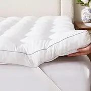 Decroom 3 Inch Memory Foam Mattress Topper King Size for Back Pain Relief, Thicked Down Alternative-Lined Mattress Pad，Filled with Breathable & Soft Memory Foam Pillow Top, 80x78x3 Inch