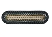 IHF Home Decor Braided Rugs 13" X 48" Oval Runner Natural Jute Grassland