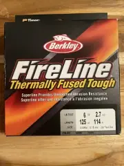 Berkley Fireline 6lb Test Smoke Superline Braid 125 Yard For spinning reels