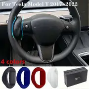 Steering Wheel Counterweight Ring for Tesla Model 2017-2022 3y 4 Colors - Autopilot Fsd Autopilot Assist Ap Steering Wheel Booster Black