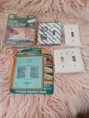 Home Improvement Bundle perfect mount drawer, tub wall caulkstrip, outlet covers