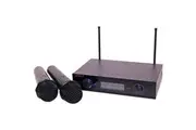 Redback UHF Wireless Microphone System 2 Ch With Two Handheld Mics