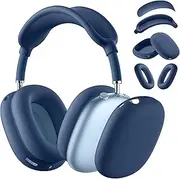 Khxriypha for AirPods Max Case Cover, Anti-Scratch Ear Pad Case/Ear Cups/Headband Cover for AirPods Max Headphones, Soft Silicone Skin Protector,Dark Blue