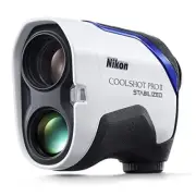 Nikon COOLSHOT Pro II Stabilized Golf Laser Rangefinder 6x White Japan With Case