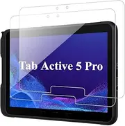 Jarttarn 2-Pack Tempered Glass Screen Protector Compatible with Samsung Galaxy Tab Active 5 Pro 5G (2025) 10.1-inch, HD 9 Hardness Anti-Scratch Full-Coverage