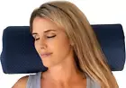 Memory Foam Lumbar Pillow and Leg Pillow - Half Moon Pillow for Lower Back, Knee