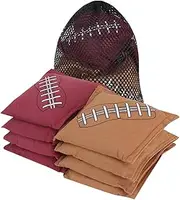 Set of 8 Premium Weather Resistant Cornhole Bean Bags. Regulation Size and Weight Bean Bags for Cornhole Toss Games (Several Styles Available)