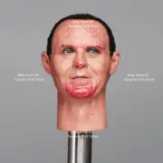 1:12 Head Sculpt Anthony Hopkins Hannibal Lecter For 6" Male Action Figure Body