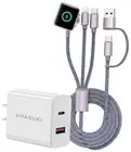 Multi Charging Cable for Apple Watch Charger iPhone Charger PD20W 4.1FT Grey