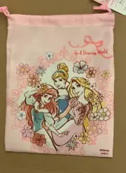 Pink Disney Daiso drawstring bag