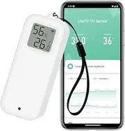 UanTii Smart Temperature Humidity Sensor Tuya WiFi Indoor Thermometer with LCD Display, Works with Smart Life App, Compatible with Alexa,Works with Google Home (1)