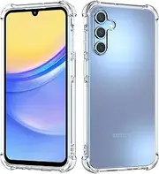 [Restoo] for Samsung Galaxy A15 Clear Case,Crystal Slim-fit Soft TPU with 4 [Shock-Absorption] Corners Case for Samsung Galaxy A15,Clear
