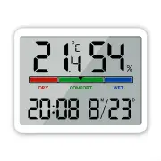 Electronic Multifunctional Magnetic Temperature Clock Wall Clock Digital Alarm Clock Large LCD Display Date Time Tempera