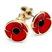 Anzac Poppy Recollections - Poppy Recollections Earrings