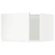 METOD top cabinet for fridge/freezer, white/Voxtorp matt white, 60x60x40 cm