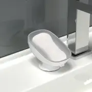 Bar Soap Dish Holder Self Draining Soap Holder with Suction Cup for Shower Bathr