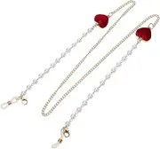 [LeoLeoxx] Beaded Glasses Chain for Women Sunglass Chain Lanyard Metal Eyeglass Straps Holder Necklace
