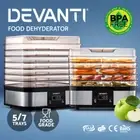 Devanti Food Dehydrators Dehydrator Beef Jerky 5/7 Trays Commercial Fruit Dryer